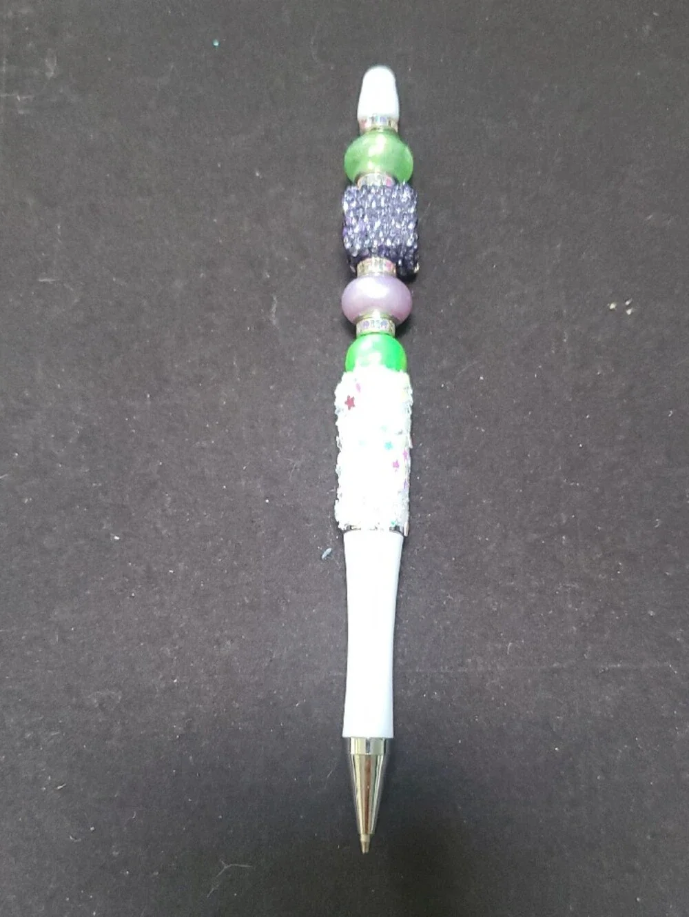 Decorative Beaded Pen - Blue and Purple REASONABLE OFFER ACCEPTED